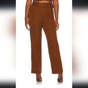 REMI x REVOLVE Danielle Belted Pant in Brown